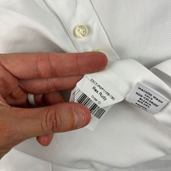 Proper Cloth Long Sleeve Button Up Shirt White Men's XL/XXL *Read - Picture 12 of 16